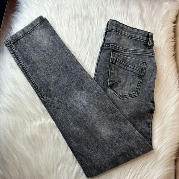 Poppers Jeans Black Was Jeans Size 11-12 - Picture 1 of 13